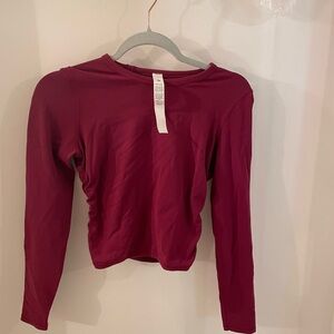 LULULEMON All it takes long sleeve nulu shirt size 2 deep luxe